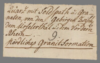 L 01245
<br/>
Label met opschrift
<br/>
<em>Escher von der Linth, Johannes Conrad (1767-1823)</em>